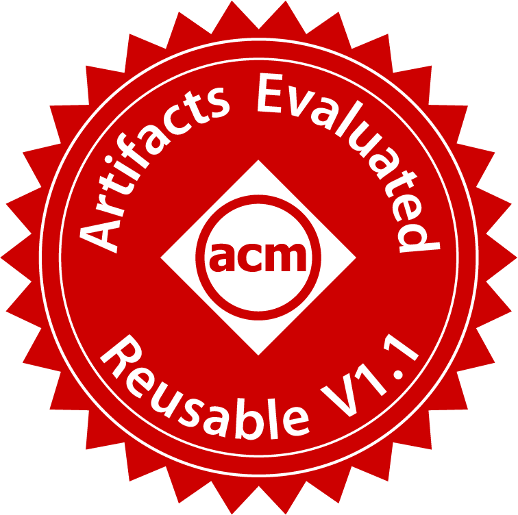 ACM Artifacts Evaluated Reusable v1.1 badge